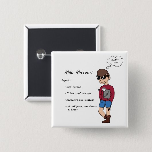 Milo Missouri Button (Vorne & Hinten)