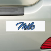 Milo Name blue Aufkleber Sticker Autoaufkleber (Auf Auto)