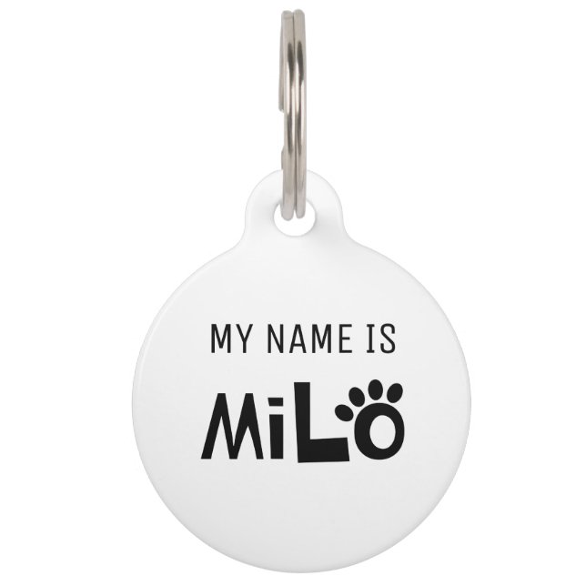 Milo Pet ID Tag Haustiermarke (Vorderseite)