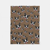 Milo The Boston Terrier Fleecedecke (Vorderseite)