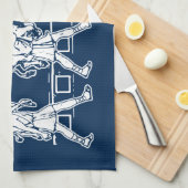 Milo von Croton und The Bull - Gym Motivierend Geschirrtuch (Viertel Falte)