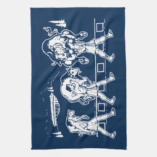 Milo von Croton und The Bull - Gym Motivierend Geschirrtuch (Vertikal)