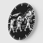 Milo von Croton und The Bull - Gym Motivierend Große Wanduhr (Winkel)