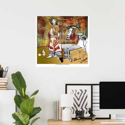 Milonga Gaucha Tango Poster (Heimbüro)