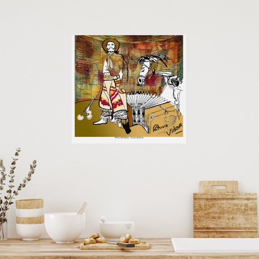 Milonga Gaucha Tango Poster (Küche)