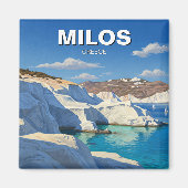 Milos Greece Travel Magnet (Vorne)