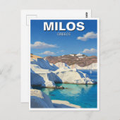 Milos Greece Travel Postkarte (Vorne/Hinten)