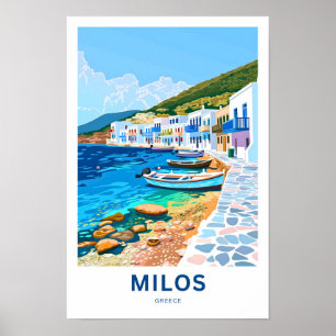 Milos Greece Travel Print Poster