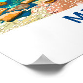 Milos Greece Travel Print Poster (Ecke)