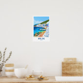 Milos Greece Travel Print Poster (Küche)