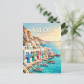 Milos Griechenland Postkarte (Stehend Vorderseite)