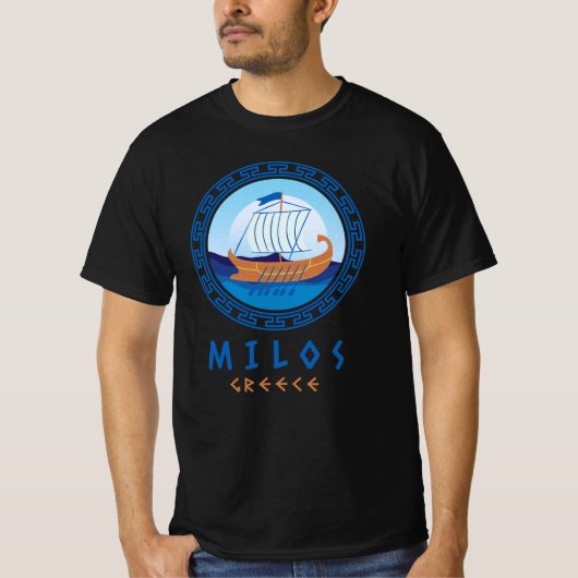 Milos, Griechenland T-Shirt (Vorderseite)