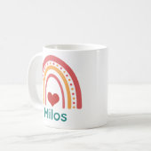 Milos Vintag Boho Rainbow Kaffeetasse (Vorderseite Links)