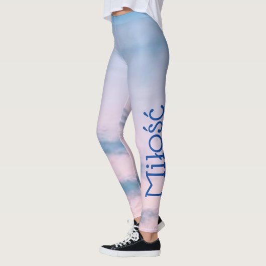 Miłość polnisch für Liebe Yoga Pants, Leggings (Links)