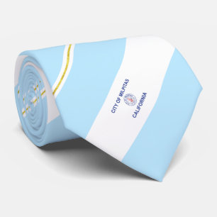Milpitas (Kalifornien) Stadtflagge Neck Tie Krawatte