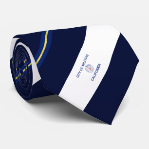 Milpitas (Kalifornien) Stadtflagge Neck Tie Krawatte