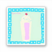 Milshake Signora Latte Aufkleber (Vorderseite)