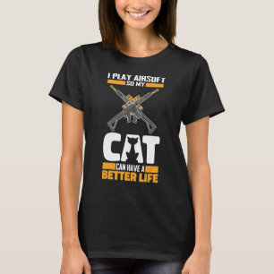 Milsim Cat Gun - Rifle Airsoft T-Shirt