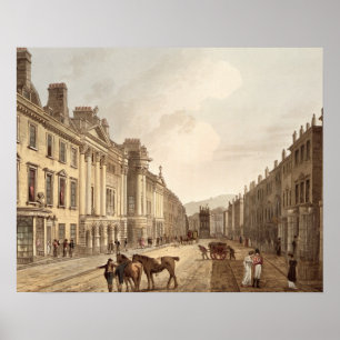 Milsom Street, von 'Bath Illustriert durch eine Se Poster