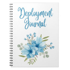 MilSpouse Stationierung Journal mit Blumen Notizblock