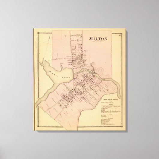Milton Delaware Leinwanddruck (Vorderseite)