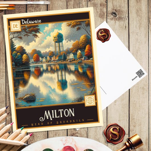 Milton, Delaware | Vintage Postkarte