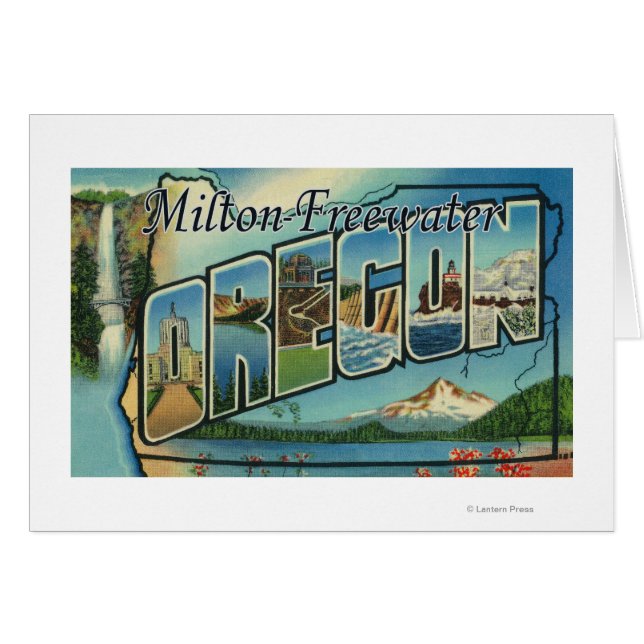 Milton-Freewater, Oregon - Große Briefszenen (Vorderseite (Horizontal))