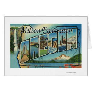 Milton-Freewater, Oregon - große Buchstabe-Szenen