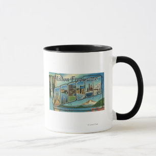 Milton-Freewater, Oregon - große Buchstabe-Szenen Tasse