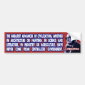 Milton Friedman auf den Fortschritten der Autoaufkleber (Vorne)