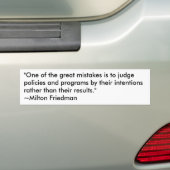 Milton Friedman auf Regierungsprogrammen Autoaufkleber (Auf Auto)
