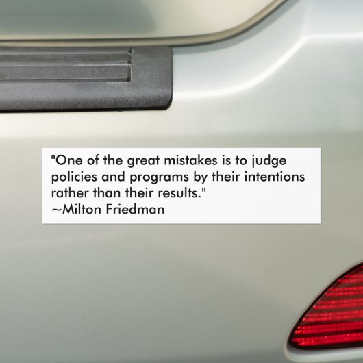 Milton Friedman auf Regierungsprogrammen Autoaufkleber (Auf Auto)