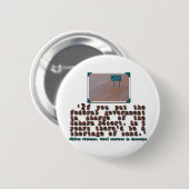 Milton Friedman-Zitat: Button (Vorne & Hinten)