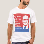 Milton Friedman-Zitat: Der Power, gutes zu tun T-Shirt (Vorderseite)