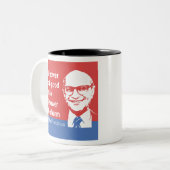 Milton Friedman-Zitat: Der Power, gutes zu tun Zweifarbige Tasse (Vorderseite Links)