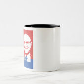 Milton Friedman-Zitat: Der Power, gutes zu tun Zweifarbige Tasse (Mittel)