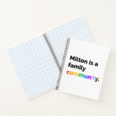 Milton ist ein PRIDE LGBTQ+ Notebook für eine Fami Notizblock (Innenseite)