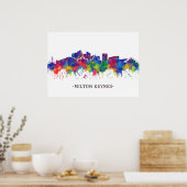 Milton Keynes England Skyline Poster (Küche)