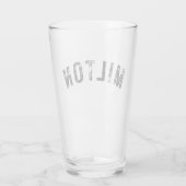 Milton MA Rustikales Print Drink Tumbler Glas (Rückseite)