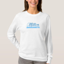 Milton Massachusetts Modern Long Sleeve T Shirt