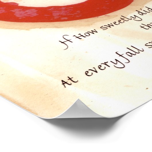 Milton Raven Zitat Poster (Ecke)