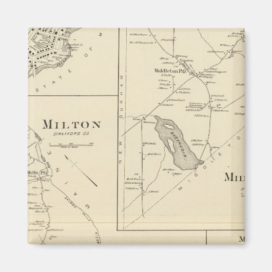 Milton, Strafford Co Magnet (Vorne)