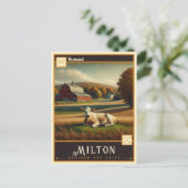 Milton, Vermont | Vintage Postkarte (Stehend Vorderseite)