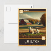 Milton, Vermont | Vintage Postkarte (Vorne/Hinten)