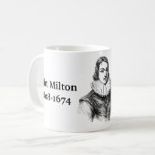 Milton zitiert im Kopf Kaffeetasse (Vorderseite Links)