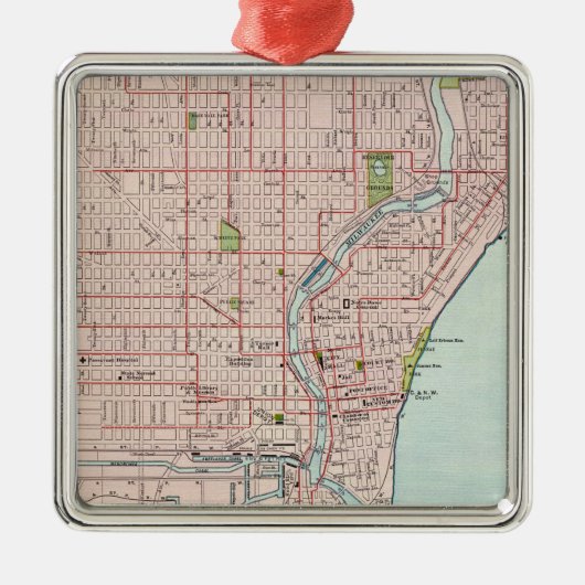 Milwaukee 2 ornament aus metall (Vorne)