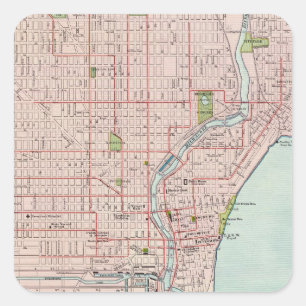 Milwaukee 2 quadratischer aufkleber