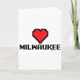 Milwaukee 8-Bit-Spieler-Stadt Karte