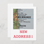 Milwaukee Ankündigung einer neuen Adresse (Vorne/Hinten)