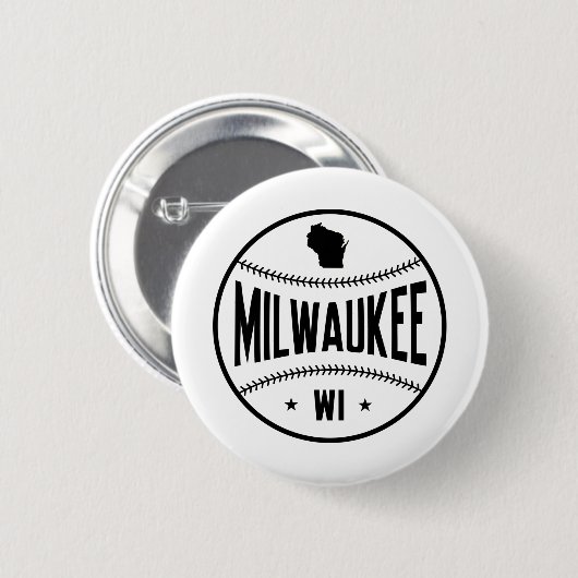 Milwaukee Baseball Button (Vorne & Hinten)